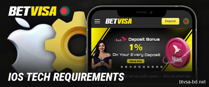 About the iOS device requirements for the BetVisa app
