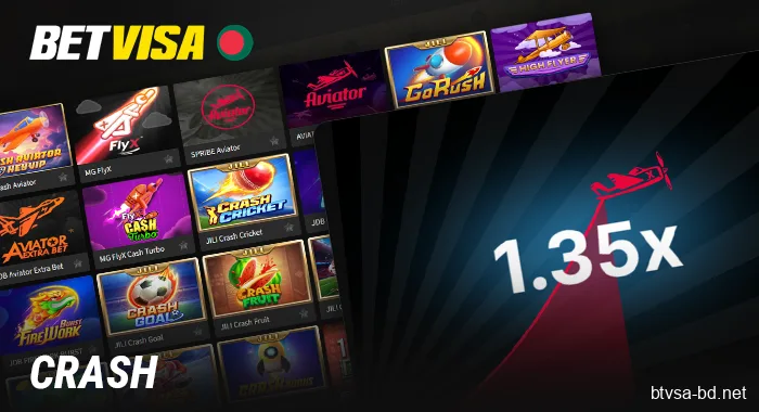 Crash Games at BetVisa BD Online Casino