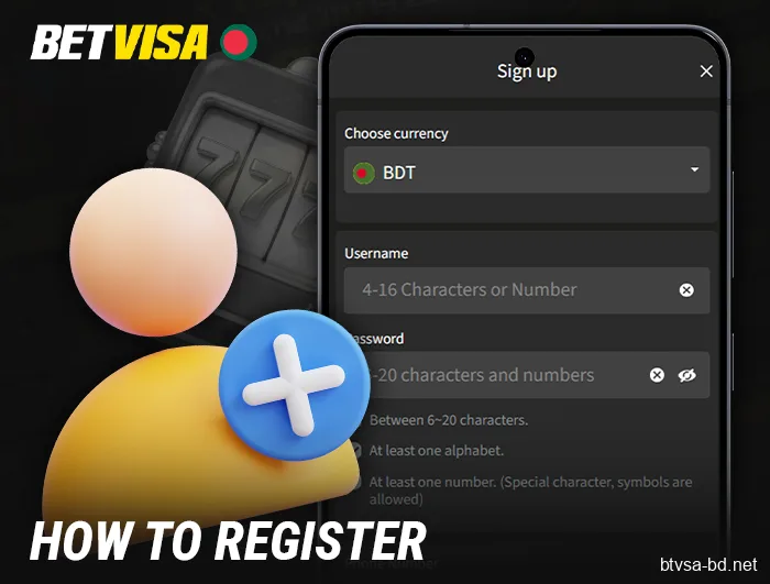 Creating an Account via the BetVisa Mobile App