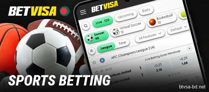 Online Sports Betting via the BetVisa BD App